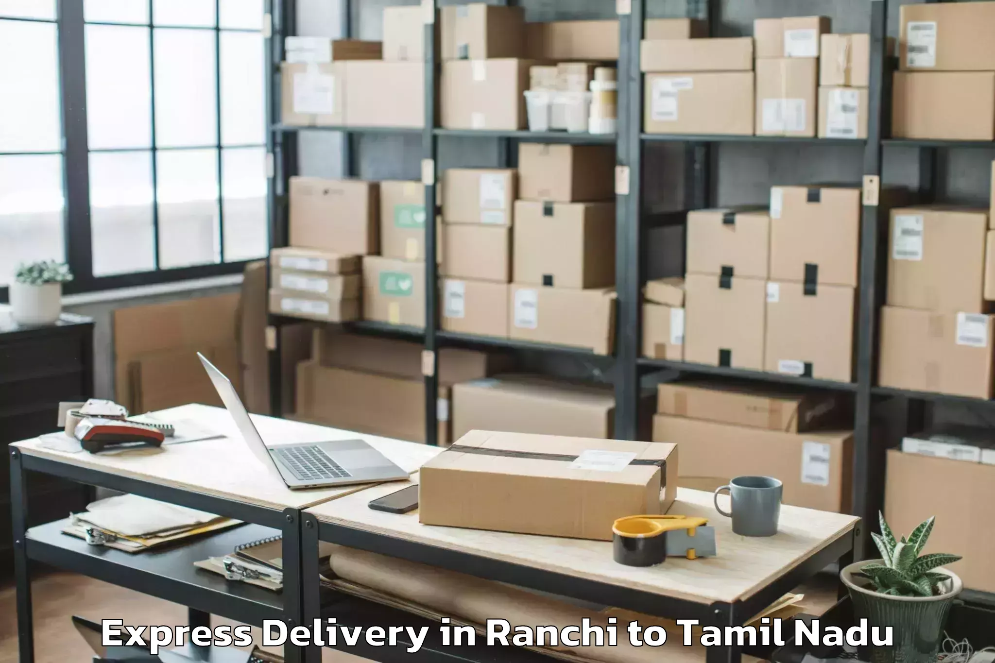 Leading Ranchi to Manamadurai Express Delivery Provider